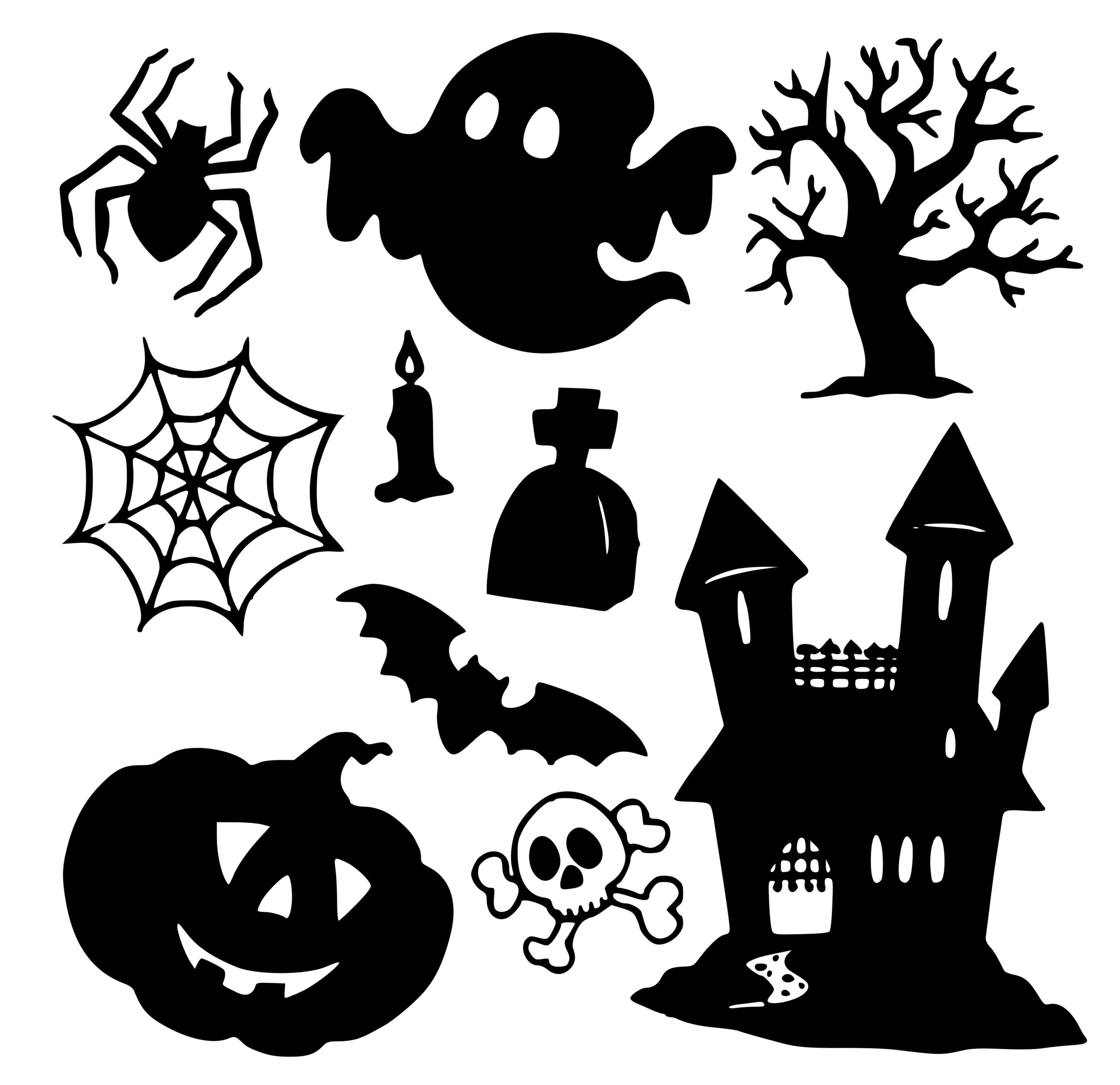 Halloween väggdekor klistermärken